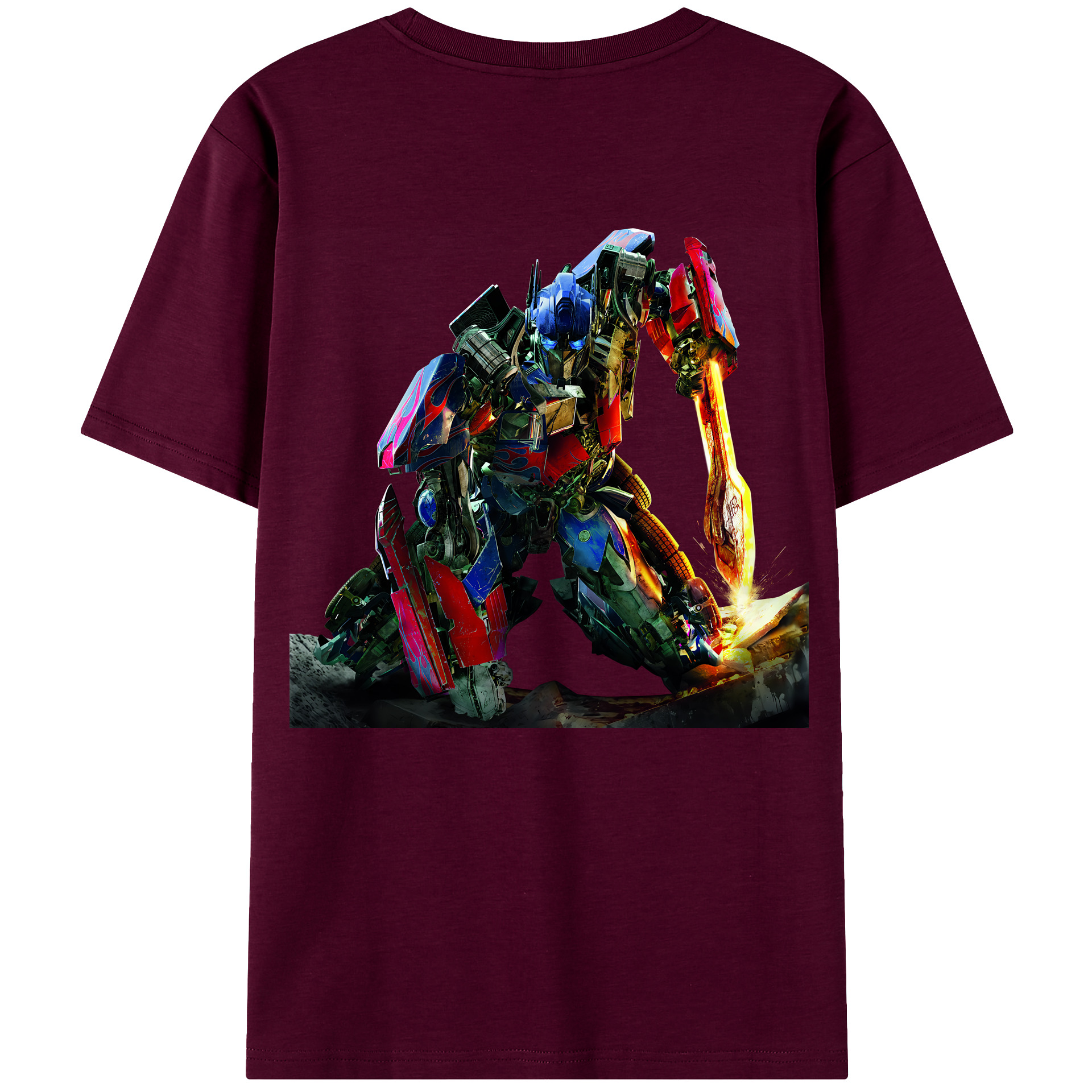 （画像用） Transformers トランスフォーマー レディース半袖Tシャツ(バックプリント)